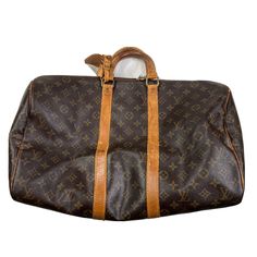 LOUIS VUITTON KEEPALL 45 TRAVEL HANDBAG MONOGRAM VINTAGE VI8910. Zipper closes well but its not very smooth Louis Vuitton Keepall 45, Keepall 45, Travel Handbag, Travel Handbags, Louis Vuitton Keepall, Louis Vuitton Speedy Bag, Louis Vuitton Monogram, Bags Handbags, Duffle Bag