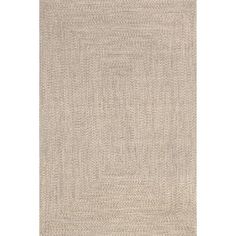 the rug is made from natural wool and has a braided design on top of it