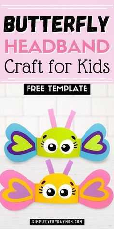 butterfly headband craft for kids to make