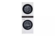 two washing machines side by side on a white background