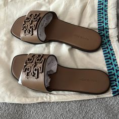 Brand New Condition. Only Worn Once And On Grass/Soft Surface. No Scratches , Scuffs , Or Signs Of Wear. Comes With Box, And Dust Bag. Black Tory Burch Sandals, Gold Espadrilles, Tory Burch Flip Flops, Miller Sandal, Tory Burch Sandals, Leather Thong Sandals, Black Leather Sandals, Tory Burch Shoes, Shoe Game