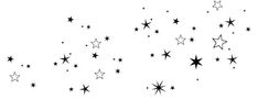 black and white stars falling from the sky