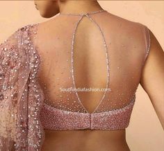 Blouse Designs Net Back, Net Blouse Designs Pattern Style Front And Back, Blouse Designs Latest Net Saree, Blouse Pattern For Net Saree, Saree Blouse Net Designs, Modern Blouse Designs Back Neck, Cut Sleeves Blouse Designs, Net Sari Blouse Designs, Net Blouse Back Designs