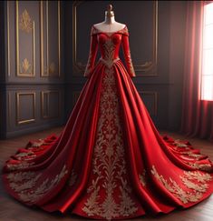 Ai generated Themed Dresses, Bell Sleeve Wedding Dress, Weddings Idea, Medieval Ages, Pakistani Fashion Casual, Barbie Dress Fashion, Sleeve Wedding Dress