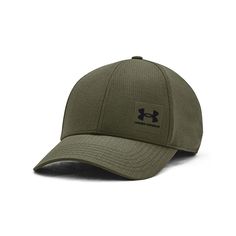 the under armour baseball cap is olive green