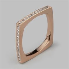 Rose Gold Engagement Rings London - Unique | Stephen Einhorn Square Ring Designs, Ring Jewellery Design, Niqab Fashion, Bigger Picture, Unusual Rings, Classic Wedding Rings, Gold Rings Fashion, Bangles Indian, Square Ring