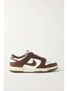 NIKE Dunk Low leather sneakers Baskets Nike, Brown Sneakers, Jordan 13, Basketball Sneakers, Jordan 5, Jordan 3, Jordan 11, Nike Dunk Low, Low Sneakers