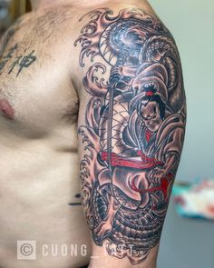 #samurai #snake #japanesetattoo #ink #inked #inkedup #inkedmag #inkart #inklife #inking #inktattoo #tattoo #tattoos #tattooed #tattoodesign #tattooideas #tattooart #tattoolife #tattooing #tattooink #tattooer #tattooist #tattoostyle #tattooshop #dmvtattoos #dmvtattooartist #teamcuongtatt #amourtattoo Ink Tattoo, Polynesian Tattoo