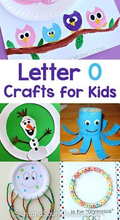 paper plate crafts for kids to make with the letters o and an octopus on it