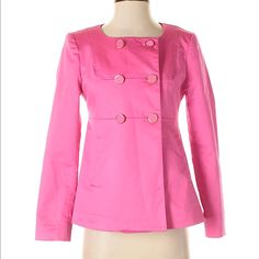 Brand New! H&M Pink Blazer Pink H&m Outerwear For Spring, Pink H&m Outerwear For Fall, H&m Pink Outerwear For Spring, H&m Pink Spring Outerwear, H&m Pink Outerwear For Fall, Fitted Spring Outerwear By H&m, H&m Jackets, Pink Blazer, Pink Jacket