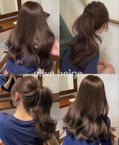 Korean Hairstyles, Beige Hair, Hairstyles For Layered Hair, Pretty Hair Color