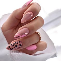 60+ Pink Spring Nail Designs: Cute Pink Nail Art Designs For A Sweet Spring Season Extreme Nails, Fingernail Art, Nails Designer, Nail Decor, Nail Trend, Leopard Print Nails, Pink Nail Art, Leopard Nails, Simple Nail Art Designs