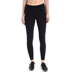 Outperform the rest wearing these women's Danskin ankle leggings.PRODUCT FEATURES Smooth, stretchy matte cotton blend moves with you Reinforced wicking on the gusset FIT & SIZING 26 1/2-in. inseam Midrise sits above the hip Wide elastic waistband for flattering look FABRIC & CARE Cotton, polyester, spandex Machine wash Imported Size: Large. Color: Black. Gender: female. Age Group: adult. Danskin Leggings, Wide Waist, Leggings Sale, Ankle Leggings, Women Essentials, Womens Tights, Waist Jeans, Bottom Clothes, Womens Activewear