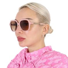 Burberry Sunglasses. Series Joni. Series number: BE4389. Color code: 406113. Shape: Square. Lens Width: 55 mm. Lens Bridge: 16 mm. Arm Length: 140 mm. 100% UV protection. Non-Polarized. Frame Material: Plastic. Frame Color: Pink. Lenses Type: Brown Gradient. Rim Style: Full-Rim. UPC/EAN code: 8056597829755. Burberry Joni Brown Gradient Square Ladies Sunglasses BE4389 406113 55. Manufacturers Packaging Included. Packaging Size And Color May Vary. Feminine Tinted Sunglasses For Spring, Feminine Pink Tinted Sunglasses, Feminine Sunglasses With Gradient Lenses, Pink Feminine Sunglasses, Feminine Sunglasses For Spring, Pink Mirrored Sunglasses For Evening, Elegant Sunglasses With Gradient Lenses For Spring, Elegant Spring Sunglasses With Gradient Lenses, Trendy Pink Sunglasses For Evening