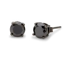 Elevate your style with these sleek 925 Sterling Silver Lab Created Black Onyx studs. The round cut option and 4MM size create an eye-catching look, while the black rhodium plating adds a touch of sophistication. The butterfly backings ensure secure wear, making these earrings suitable for both men and women. Lead and nickel free, these earrings are safe and stylish. Metal: Solid Sterling Silver Plating: Black Rhodium Plated Stamp: .925 Cut Option: Round Studs Size: 4MM Backing: Butterfly Backin Mens Earrings Studs, Silver Lab, Black Onyx Earrings, Clover Earrings, Onyx Earrings, Square Stud, Cz Stud Earrings, Studs Earrings, Diamond Star