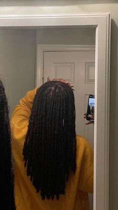 Neat Locs Women, Healthy Locs Aesthetic, Small Locs Hairstyles For Women, Medium Sized Locs On Black Women, Skunk Stripe With Locs, Highlights In Locs, Medium Traditional Locs, Types Of Starter Locs, Locs Black Women Aesthetic