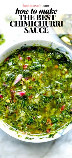 Easy Chimichurri Sauce, Chimichurri Sauce Recipe, Chimichurri Recipe, Chimichurri Sauce, Foodie Crush, Läcker Mat, Flank Steak, Aioli