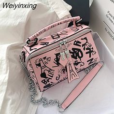 Shipping: Worldwide Express Shipping AvailableDelivery time: 🚚7-15Days Fast ShippingReturns: Fast refund,💯100% Money Back Guarantee.Brand Name: Jin YIdeHandbags Type: Shoulder BagsTypes of bags: Shoulder & Crossbody BagsMain Material: PULining Material: PolyesterShape: SatchelsPlace Of Origin: HE BEI ProvincePlace Of Origin: HE BEI ProvinceOrigin: Mainland ChinaCN: HebeiHardness: SOFTPattern Type: SolidInterior: Interior Slot PocketInterior: Interior Zipper PocketInterior: Interior Compartment Kawaii Handbags, Women Graffiti, Kawaii Bag, Purse Fashion, Graffiti Designs, Crossbody Bags For Women, Art Pink, Purple Bags, Girl Backpacks