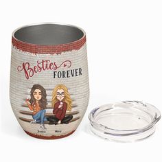 Besties Forever We're Not Sugar And Spice - Personalized Wine Tumbler - New Year Gift For Besties, BFF, Soul Sisters Custom Best Friend Tumblers, Tumblers Best Friends, Soul Sisters Gifts, Personalized Wine Tumbler, Besties Forever, Leather Passport Cover, New Year Gift, Soul Sisters, Personalized Wine