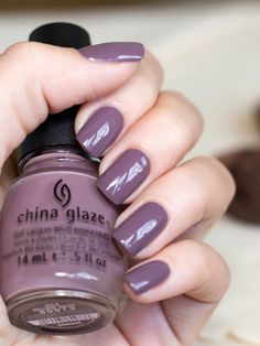 China Glaze/Below Deck Uñas Ideas, Nail Colors Winter, Purple Nail, Pin Design, Below Deck, Polish Colors, Get Nails, I Love Nails