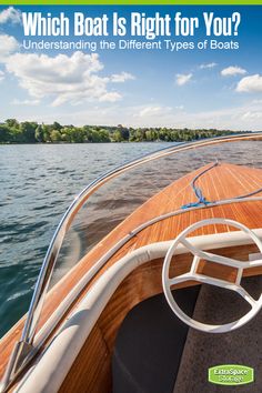 a boat is shown with the words which boat is right for you? underlining the different types of boats