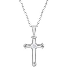 Clear CZ White Cross Necklace For First Communion, Sterling Silver White Gold Necklace For First Communion, Sterling Silver Cross Pendant For First Communion, Sterling Silver Cross Pendant Necklace For First Communion, Sterling Silver Cross Necklace For First Communion, Silver Cross Jewelry For Confirmation, White Gold Cross Pendant For First Communion, White Gold Cross Pendant Necklace For First Communion, Personalized White Gold Cross Pendant Necklace