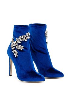 Royal Blue Boots, Blue Velvet Boots, Baba Saheb, Navy Blue Boots, Fabric Boots, Giuseppe Zanotti Heels, Work Formal, Velvet Boots, Giuseppe Zanotti Shoes