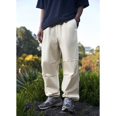 Summer Parachute Tapered Straight Cargo Pants Fabric: 100%Cotton Size: S, M, L, XL, Style: Cargo Pants Pants Type: Wide Leg Pants Multiple Color Selections: Black, Khaki, Apricot  Season: Spring, Fall, Summer Cotton Cargo Pants For Outdoor Activities, Cotton Trousers For Outdoor Activities, White Baggy Ankle-length Cargo Pants, Cotton Wide Leg Harem Pants For Outdoor, Outdoor Wide Leg Cotton Harem Pants, Wide Leg Cotton Harem Pants For Outdoor, Casual Summer Work Trousers, Wide Leg Pants For Summer Outdoor Activities, Wide Leg Summer Outdoor Pants