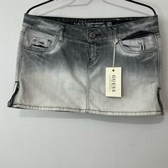 Guess Jeans Denim Mini Skirt Size 32 Nwt Waist 18” Length 12.5” Trendy Gray Denim Skirt, Gray Trendy Denim Skirt For Spring, Trendy Gray Denim Skirt For Spring, Casual Gray Denim Skirt For Spring, Gray Denim Skirt For Spring, Guess Skirt, Guess Clothing, Free People Denim, Denim Projects