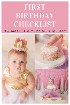 the first birthday checklist to make it a very special day for your little princess