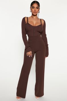 Available In Chocolate. Petite: 32" Inseam High Rise Pintuck Front Hidden Back Zipper Stretch 95% Polyester 5% Spandex Imported | Petite Victoria High Waisted Dress Pants in Chocolate Brown size XL by Fashion Nova High Waisted Dress, High Waisted Dress Pants, Waisted Dress, Chocolate Brown, Dress Pants, Fashion Nova, Career, High Rise, High Waisted