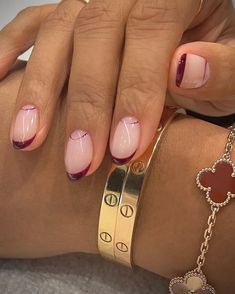 French Valentines, Valentines Day Nails, Red French, Cherry Nails, Minimal Nails, French Nail, Cute Gel Nails, Party Nails, Nails French