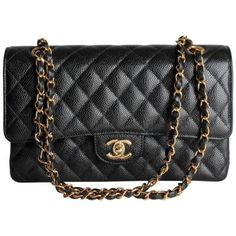 Original Chanel Bag, Chanel Bag Classic, Purse Boutique, Quilted Handbag, Tas Bahu, Chanel Cruise, Black Gold Jewelry, Popular Handbags