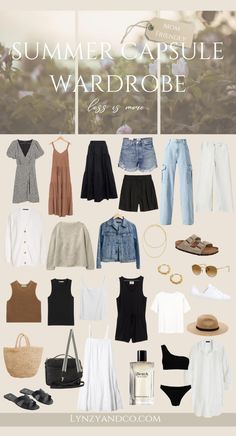 Travel Capsule Wardrobe Summer, Holiday Capsule Wardrobe, Capsule Wardrobe Casual, Spring Trends Outfits, Flowy Summer Dresses, Travel Capsule Wardrobe, Summer Capsule