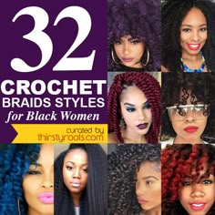 Back in the early 1990's you could find crochet braids hairstyles on plenty of African American women on the block. Get long wavy hair fast. Crochet Braids Styles, Beehive Hair, Crochet Hairstyles, Crochet Styles, Asymmetrical Hairstyles, Protective Hair, Crochet Braid Styles, Styles For Black Women, Braids Styles