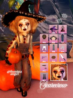 Themes: Trick or Treat, Pumpkin Patch, Nightmare, Fall/Autumn   #scarecrow #dresstoimpress #wizardofoz #pumpkinpatch #halloweenupdate #trickortreat #cosplay  #outfithack #roblox #pumpkin #jackolantern #halloween #halloweenideas Scarecrow Dti Outfit, Dti Outfits Trick Or Treat, Dress To Impress Pumpkin Patch Outfit, Scarecrow Dress To Impress, Dti Theme Pumpkin Patch, Dti Outfits Ideas Nightmare, Dress To Impress Nightmare Theme, Di Trick Or Treat, Pumpkin Patch Dress To Impress Outfit