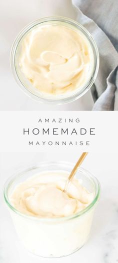 the best mayonnaise recipe in a glass bowl