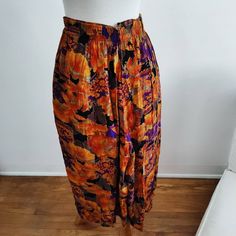 Trending News: Wide Leg Pants are Trending Designer: unknown Era: 70s Tagged Size: Medium No stretch (except backside elastic waist) Fabric(s): Rayon waist across " - 13.5 length " - 30.5 Inseam " - 18 Rise " - 16 Blemish(es): none observed Highlight(s): -colors, pleats, gaucho length Retro Wide-leg Bottoms With Elastic Waistband, Retro Wide Leg Bottoms With Elastic Waistband, Vintage Stretch Bottoms With Elastic Waistband, Vintage Wide Leg Pants With Elastic Waistband, Vintage Fitted Bottoms With Elastic Waistband, Vintage Stretch Pants, Retro High-waist Bottoms With Elastic Waistband, Retro High Waist Bottoms With Elastic Waistband, Vintage Pants With Elastic Waistband