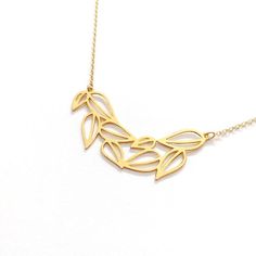 Original design, Grecian leaf inspired necklace that is simple and gorgeous, truly elegant and classy.***Free Shipping***Size:Total length: approx. 42cm- 16.5״Element is approx. 5 cm x 2.6 cm.If you would like the chain shorter / longer, please message me.* Pendant is on a fine link chain.The necklace is handmade brass plated in high quality and resistant silver.* Nickel free- - - - - - - - - - - - - - - - - - - - - - - - - - - - - - - - - - - - - - - - - - - - - - - - - - - - - -♥ Item will arr Handmade Elegant Leaf-shaped Necklace, Elegant Handmade Leaf Necklace, Greek Leaves, Leaf Necklace Silver, Origami Necklace, Leaves Necklace, Phoenix Pendant, Branch Necklace, Silver Leaves