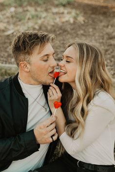 Valentines Day Inspired Engagement Pictures - Southern Utah Photographer Mini Photo Sessions, Valentine Photo Shoot, Valentine Picture, St George Utah, Flower Photoshoot, Valentines Couple, Valentines Day Couple