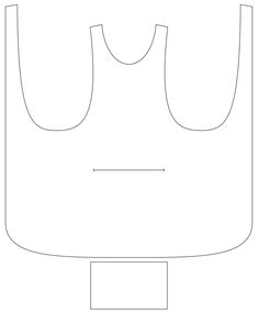 the front view of a vest pattern