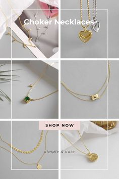 Trendy choker necklace collection all under $40! Our choker necklaces are all made of 925 sterling silver or 18k gold plated. Free shipping with a cute jewelry box! Perfect for everyday wear and important moments! Also best gifts for girlfriend, best friend, and your mom! Check them out on our website TODAY! #jewelry #necklace #style #gifts #accessories #fashion