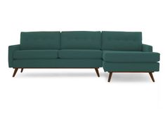 Hopson Sectional | Joybird Tufted Cushion, Sofa Seats, Family Rooms, Living Room Furniture Sofas, Retro Modern, Sofa Furniture, Tapered Legs, Outdoor Sofa, Home Living Room