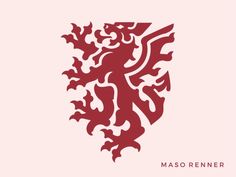 the logo for maso rener's new album, which is titled in red