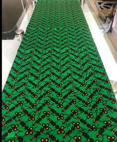 This green African Fabric is high quality African print made from 100% cotton and it's 45 inches wide. It is used for making African Clothing, African quilts, & For Home decoration. FYI: Print is Double sided. The listing is for 1, 6 yards and Headwrap Each piece of fabric measures:  36in by 45in for 1 yard 216in by 45in for 6 yards 70in by 22in for Head wrap If you purchase more than one yard, you will receive one continuous piece. *If you require more than what I have listed, feel free to send Green Ankara Fabric, African Fabric Store, Night Gown Dress, African Quilts, Clean And Press, African Textiles, African Prints, African Pattern, Fabric Suppliers