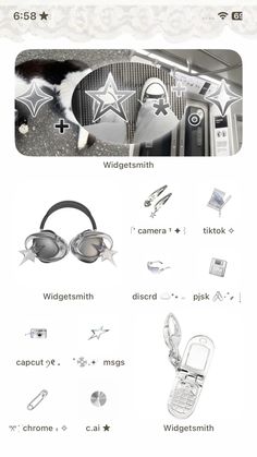 an image of some items that are on the web page for this item, including headphones and other accessories