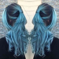 Teal Hair Color, Pastel Teal, Teal Hair, Hair Color Purple, Trendy Hair Color