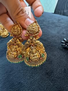 Jumkas Antiques Gold, Kasumalai Latest Design, Gold Jumkas Antiques, Buttalu Earrings Gold Bridal Latest, Jumkas Antiques, Gold Jumkas, Bridal Things, Mother Painting