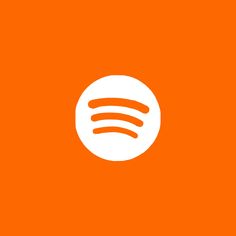 the spot logo on an orange background