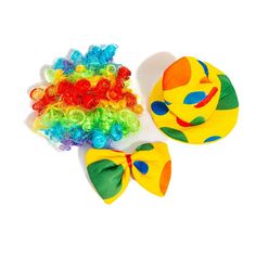 Midlee Clown Dog Costume Hat Wig & Tail. Best for medium-sized dogs. Rainbow and polka dot clown dog Halloween costume. Are you doing a family circus costume this year? Or just want your dog to dress up as a goofy clown? This is the costume for you! Includes a rainbow-colored curly wig featuring an elastic band as its chin strap. A polka dot hat includes an adjustable chin strap for ease of fit. There is also a bow tie that is secured via an elastic band that will fit around your pet's neck. You Dog Halloween Costume, Family Circus, Circus Costume, Dog Halloween Costumes, Curly Wig, Dog Costume, Medium Sized Dogs, Costume Hats, Dog Halloween